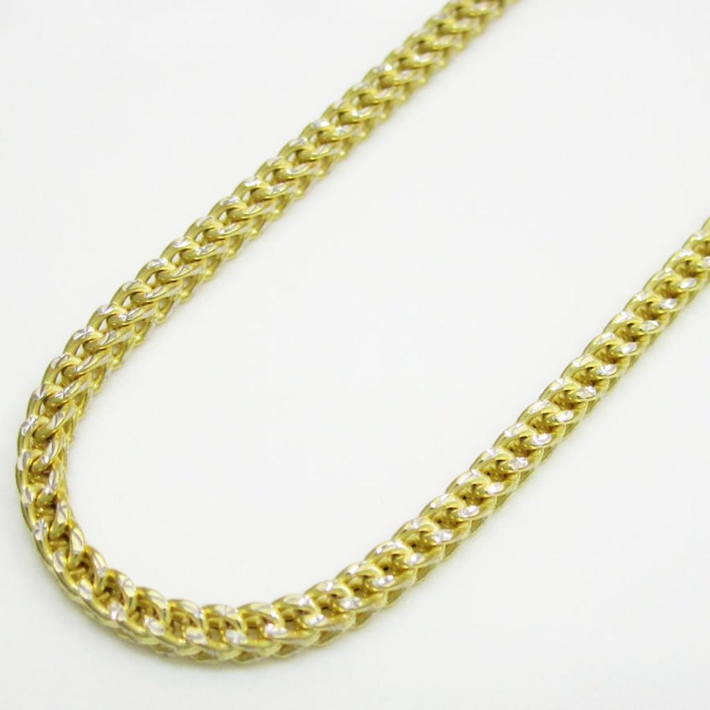 10k Gold Hollow Franco Box Ankle Bracelet Link 36gr 855$